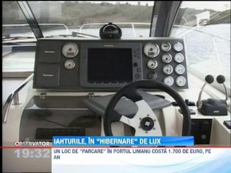 Ambarcatiunile de lux, "ancorate" in locuri speciale pentru a fi protejate de inghet