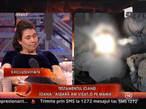 Ioana Tufar si-a scris testamentul inainte de operatie