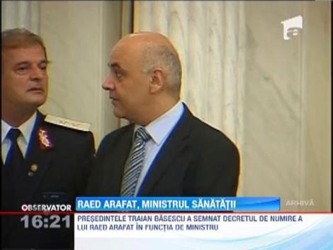 Raed Arafat a depus juramantul de investitura in functia de ministru al Sanatatii