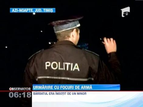 Urmarire cu focuri de arma in Timis