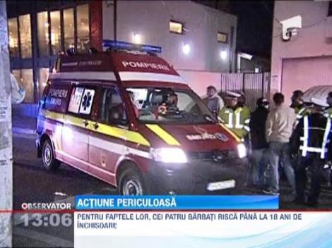 Urmarire ca-n filme pe strazile din Capitala: Politistii au intrat cu masina in autoturismul unor hoti