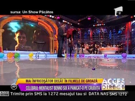 Celebrul mentalist Benno Six a panicat-o pe Daniela Crudu