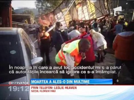 UPDATE! Africa de Sud: Romanca strivita de un panou publicitar la un concert Linkin Park va fi incinerata si apoi repatriata