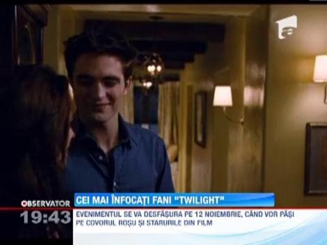 Mii de fani "Twilight" s-au instalat in corturi pentru a nu rata premiera ultimului film al seriei