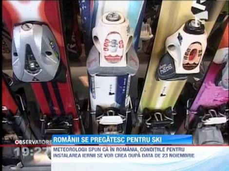 Practicantii sporturilor de iarna au inceput sa se pregateasca