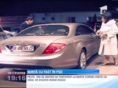 Nunta de cinci stele in PSD! Corina Cretu s-a casatorit