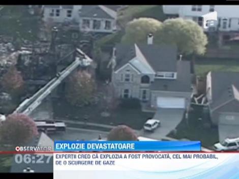 Un cartier din orasul american Indianapolis, zguduit de o explozie puternica. Doi morti si 31 de case avariate