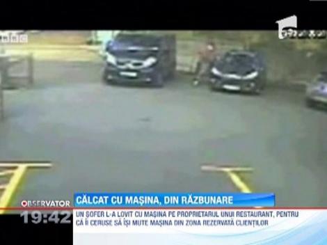 Calcat cu masina, din razbunare