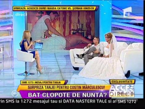 Tanja, in rochie de mireasa pentru Costin Marculescu