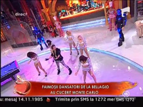 Demonstratie de dans de club la Un show pacatos