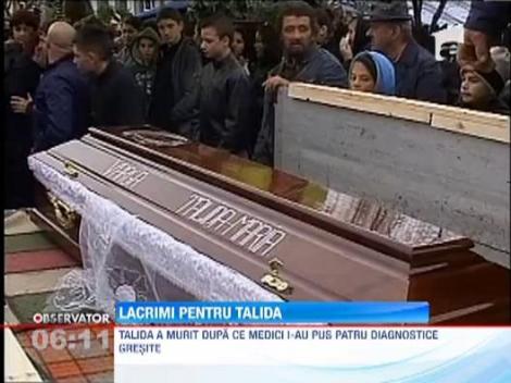 Talida, adolescenta ucisa de nepasarea medicilor, condusa pe ultmul drum