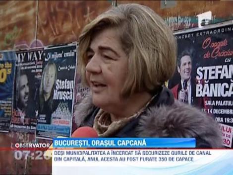 Bucuresti, orasul plin de gropi si de capcane