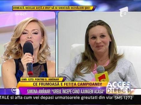 Ce frumoasa e fetita campioanei! Simona Amanar: "Greul incepe abia de cand ajungem acasa"