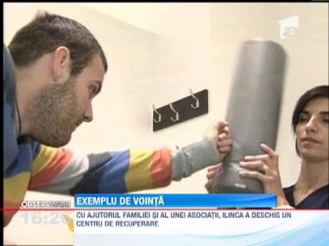 Exemplu de vointa! O tanara de 26 de ani intr-un scaun cu rotile a deschis un centru special pentru persoanele cu dizabilitati