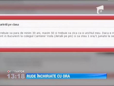 "Rude" de inchiriat pentru sedintele cu parintii