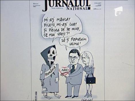 Caricatura cu partidul ARD