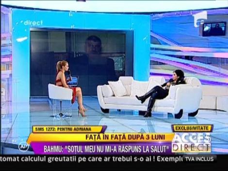 Adriana Bahmuteanu: "Sotul meu nu mi-a raspuns la salut"