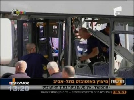 Doua explozii Tel Aviv - una intr-un autobuz, iar cea de-a doua intr-un mall