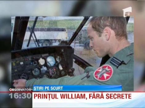 Printul William s-a lasat fotografiat la locul de munca