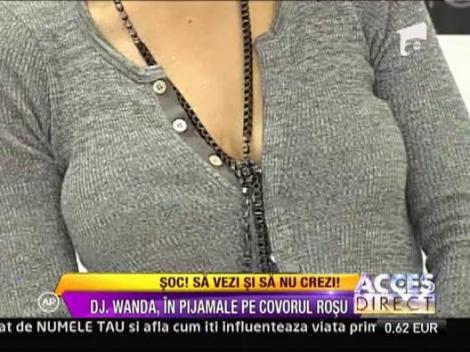 Dj Wanda, in pijamale la un eveniment monden