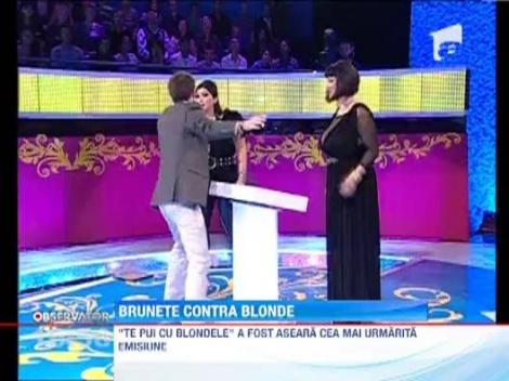Peste un milion de romani au urmarit aseara "Te pui cu blondele"