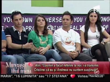 Cristina: "Nu cred in relatia dintre George si Stefania"