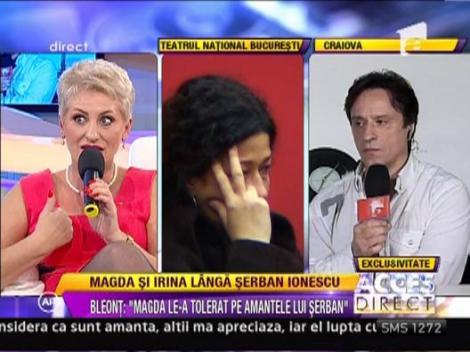 Claudiu Bleont: "Serban Ionescu stia si el de iubitul Magdei"