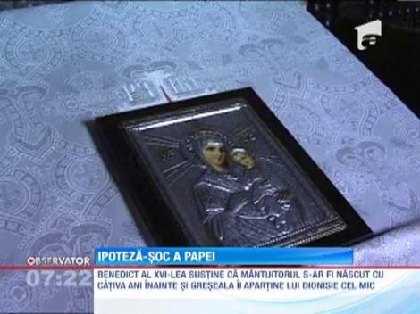 Papa Benedict al XVI-lea demonteaza mai toate miturile despre nasterea lui Iisus Hristos.