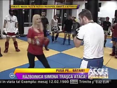 Simona Trasca s-a apucat kick boxing!