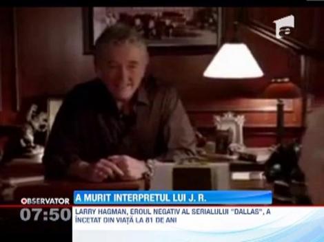 A murit Larry Hagman, interpretul celebrului JR Ewing din serialul american "Dallas"