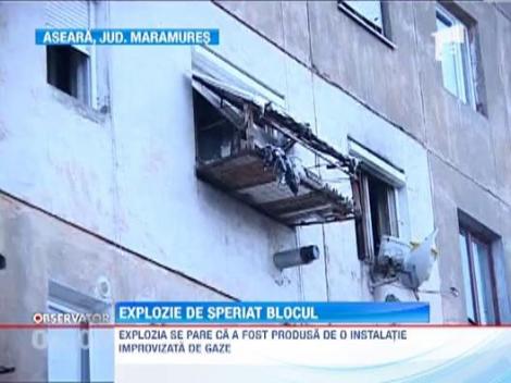 Explozie puternica intr-un bloc din localitatea maramureseana Baia Sprie