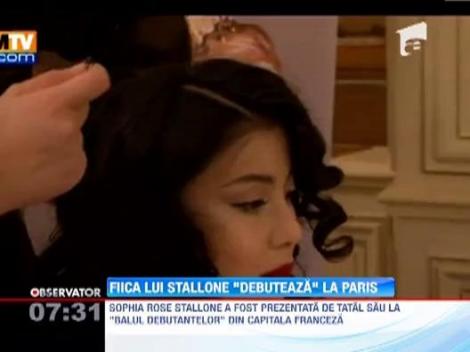 FOTO! Sylvester Stallone si fiica lui, la "Balul Debutantelor" de la Paris