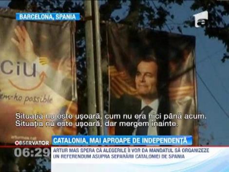 Catalanii, mai aproape de independenta: Stanga nationalista a castigat alegerile