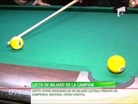 Secretele biliardului, la GSP TV
