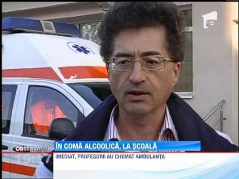 Elevul unei scoli profesionale din Constanta a venit la cursuri in coma alcoolica