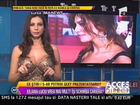 Iuliana Luciu vrea sa devina prezentatoare de stiri