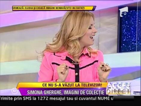 Imagini de colectie: Ce face Simona Gherghe in pauzele de publicitate...