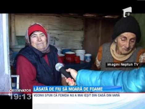 IMAGINI SOCANTE! O batrana din Eforie a fost lasata sa moara de foame de catre fiul sau
