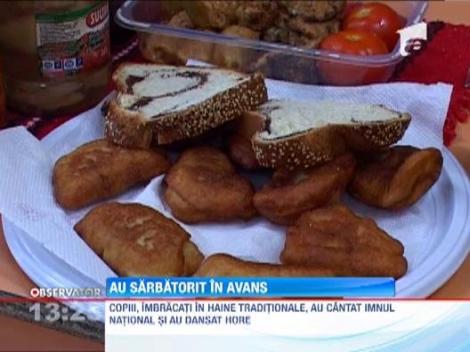 Elevii si studentii au sarbatorit ziua nationala in avans