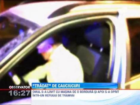 A condus 100 de kilometri mort de beat, insa l-au tradat anvelopele