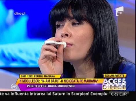 Horia Moculescu: "N-am batut-o niciodata de Mariana!"