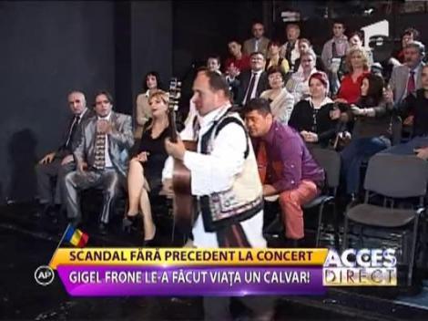 Scandal fara precedent la concert! Gigiel Frone le-a facut viata un calvar