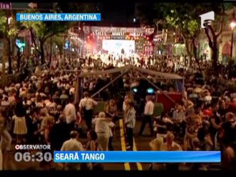 Un cartier din Buenos Aires s-a transformat intr-un veritabil ring de dans