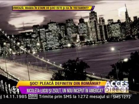 Nicoleta Luciu ar vrea sa se munte definitiv in America