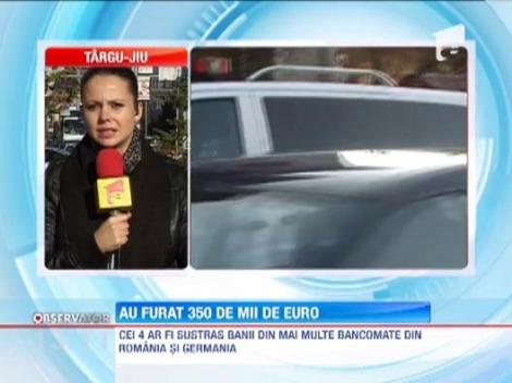 Patru romani au sustras 350 de mii de euro din mai multe bancomate din tara si din Germania
