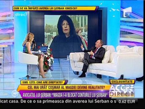 Avocatul lui Serban Ionescu: "Serban a vrut ca Irina sa aiba grija de el"