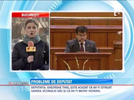 Deputatul Gherghe Tinel este acuzat ca a stricat gardul vecinului sau
