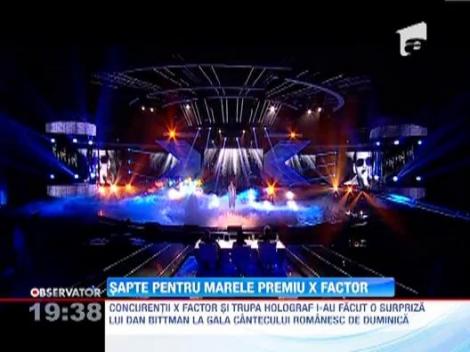 Sapte concurenti au ramas in lupta pentru marele premiu X Factor