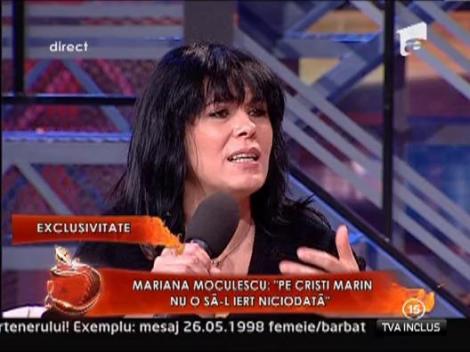 Mariana Moculescu: "Pe Cristi Marian nu o sa-l iert niciodata"
