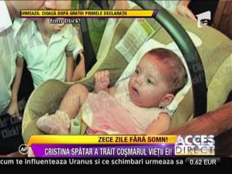 Cristina Spatar n-a dormit timp de 10 zile din cauza problemelor de sanatate ale copiilor